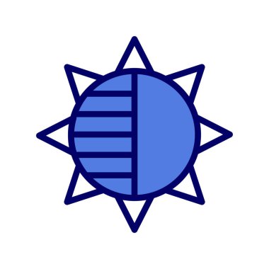 Bir yıldız simgesinin vektör illüstrasyonu