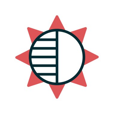 Bir yıldız simgesinin vektör illüstrasyonu