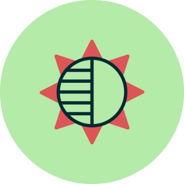 Bir yıldız simgesinin vektör illüstrasyonu