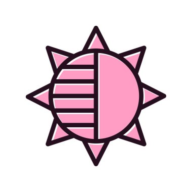 Bir yıldız simgesinin vektör illüstrasyonu