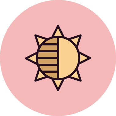 Bir yıldız simgesinin vektör illüstrasyonu