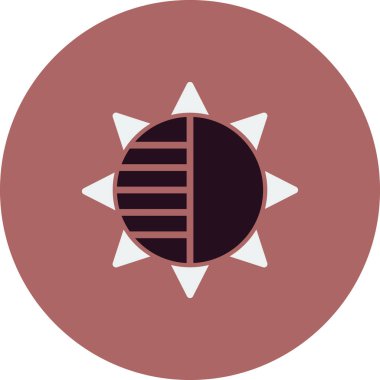 Bir yıldız simgesinin vektör illüstrasyonu