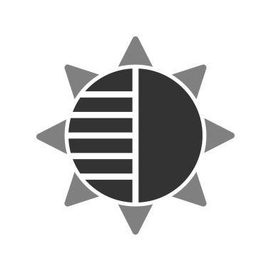 Bir yıldız simgesinin vektör illüstrasyonu