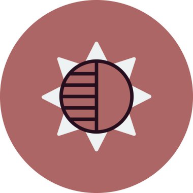 Bir yıldız simgesinin vektör illüstrasyonu