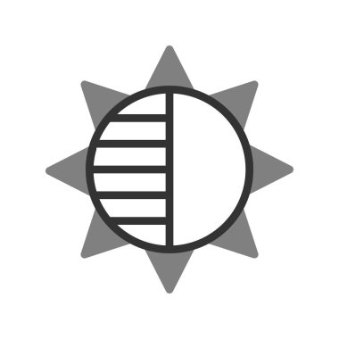 Bir yıldız simgesinin vektör illüstrasyonu