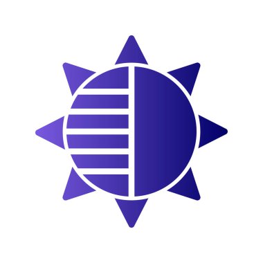 Bir yıldız simgesinin vektör illüstrasyonu