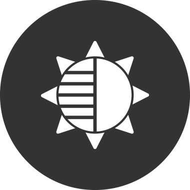 Bir yıldız simgesinin vektör illüstrasyonu