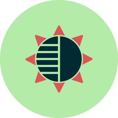 Bir yıldız simgesinin vektör illüstrasyonu