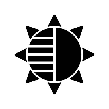 Bir yıldız simgesinin vektör illüstrasyonu