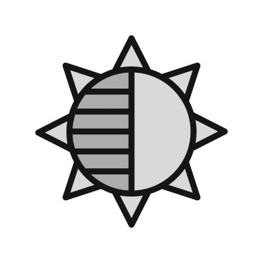 Bir yıldız simgesinin vektör illüstrasyonu