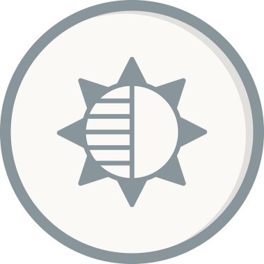 Bir yıldız simgesinin vektör illüstrasyonu