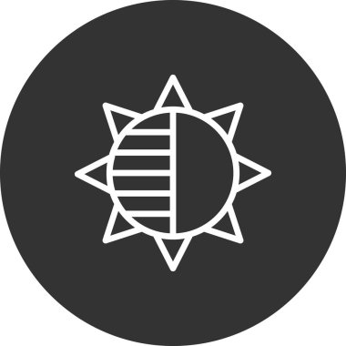 Bir yıldız simgesinin vektör illüstrasyonu