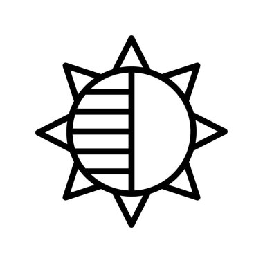 Bir yıldız simgesinin vektör illüstrasyonu