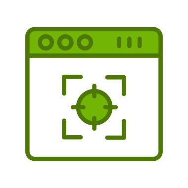 tarayıcı simgesi vektör illüstrasyonu 