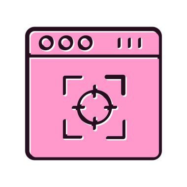 tarayıcı simgesi vektör illüstrasyonu 