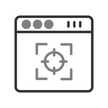 tarayıcı simgesi vektör illüstrasyonu 