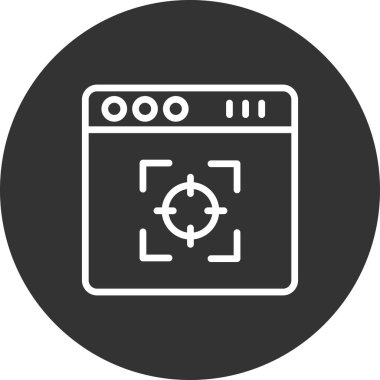 tarayıcı simgesi vektör illüstrasyonu 