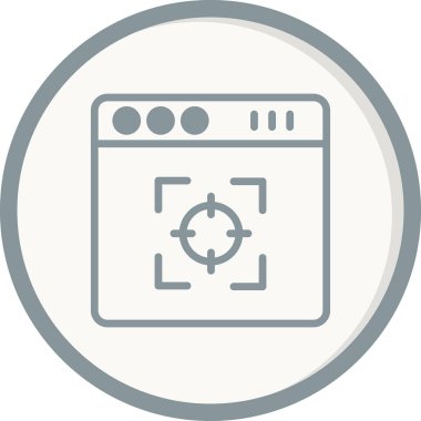 tarayıcı simgesi vektör illüstrasyonu 