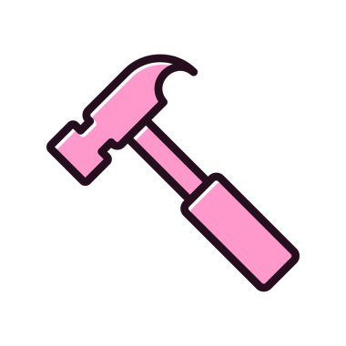 araç simgesini çekiç, illüstrasyon vektör