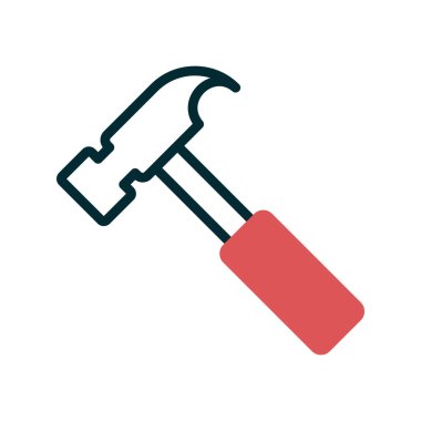 araç simgesini çekiç, illüstrasyon vektör