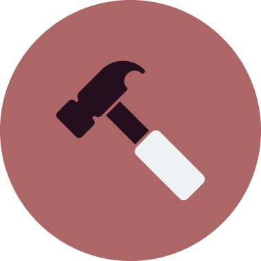 araç simgesini çekiç, illüstrasyon vektör