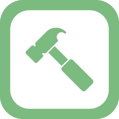 araç simgesini çekiç, illüstrasyon vektör