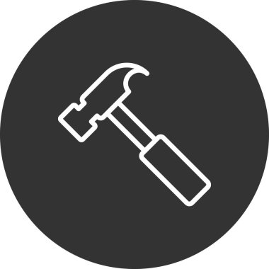 araç simgesini çekiç, illüstrasyon vektör