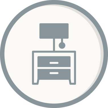 Gece Duruşu simgesi, vektör illüstrasyonu