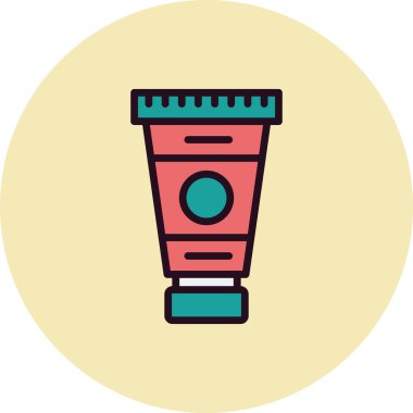 boya tüpü simgesi, vektör illüstrasyonu