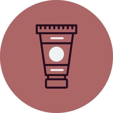 boya tüpü simgesi, vektör illüstrasyonu