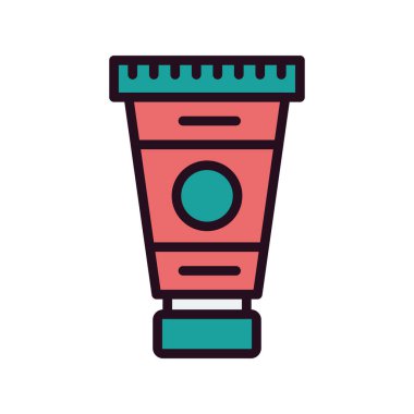 boya tüpü simgesi, vektör illüstrasyonu