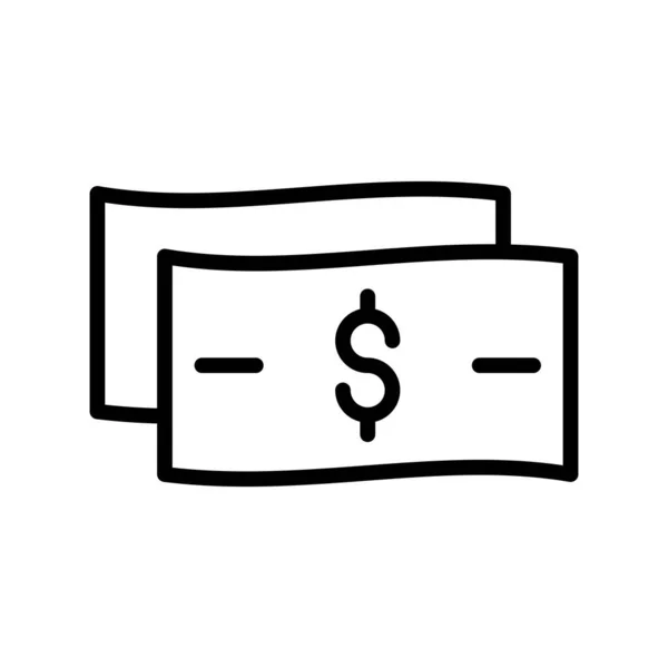 Vector Icono Color Plano Dinero — Vector de stock