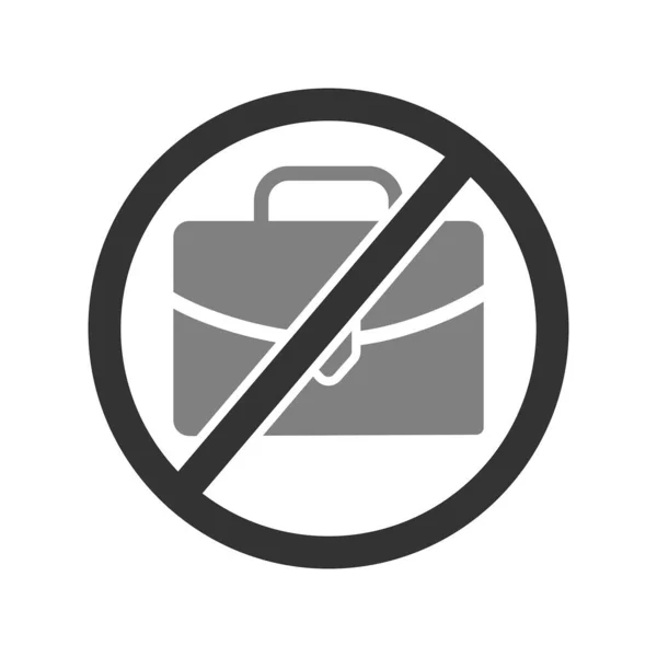 Work Sign Bag Web Icon Simple Illustration — стоковый вектор