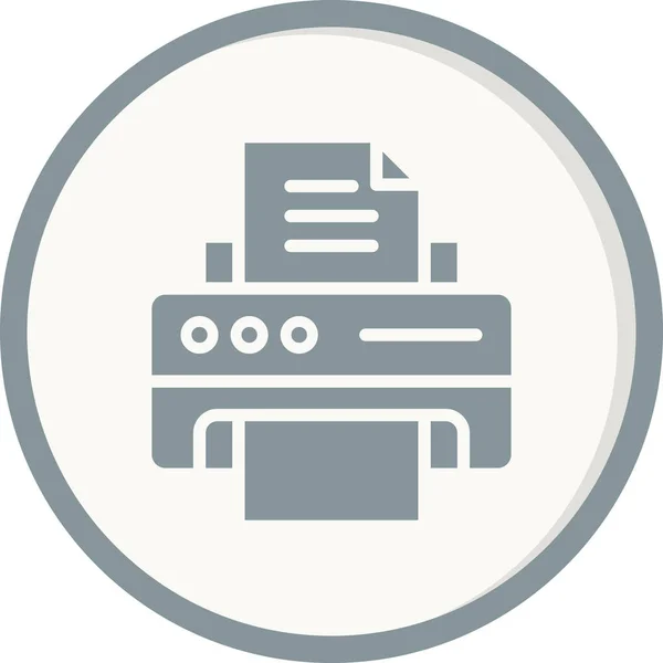 Symbol Für Druckerausrüstung Vektor Illustration — Stockvektor