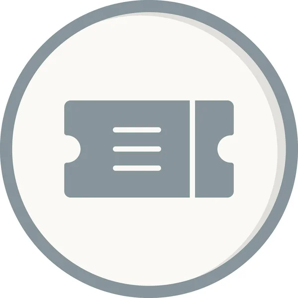 Ticketschild Web Icon Vektor Illustration — Stockvektor