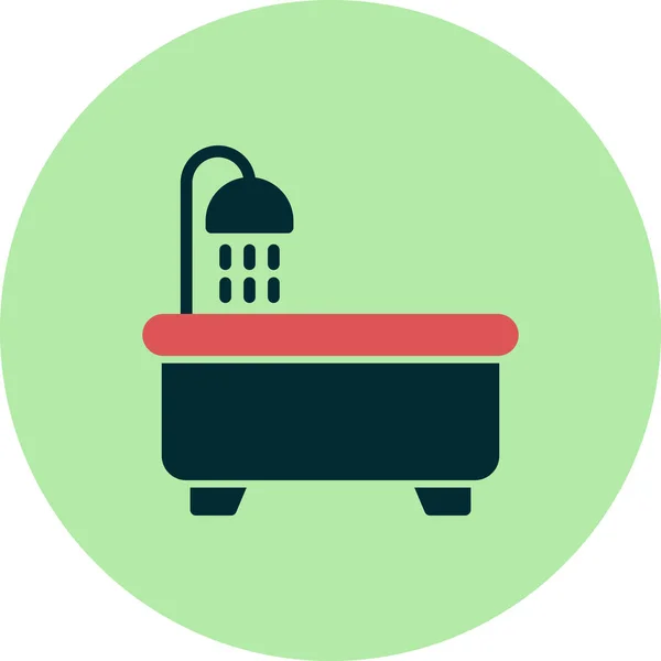 Icono Bañera Ilustración Vectorial — Vector de stock