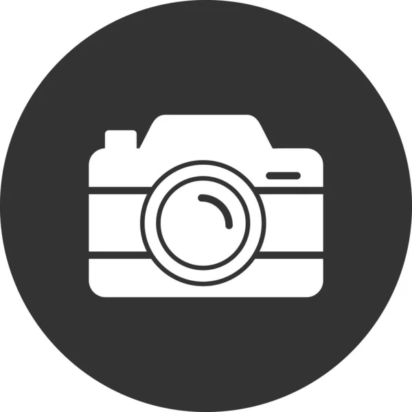Icône Caméra Vecteur Style Plat — Image vectorielle