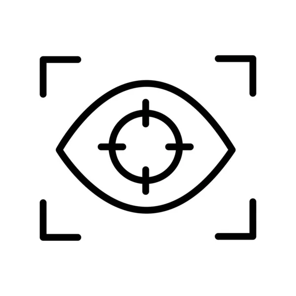 Eye Tracking Symbol Vektorillustration Für Web Und Mobile — Stockvektor