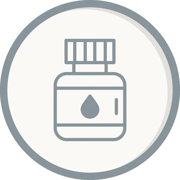 Ink Jar Icon Vector Illustration — Stock Vector