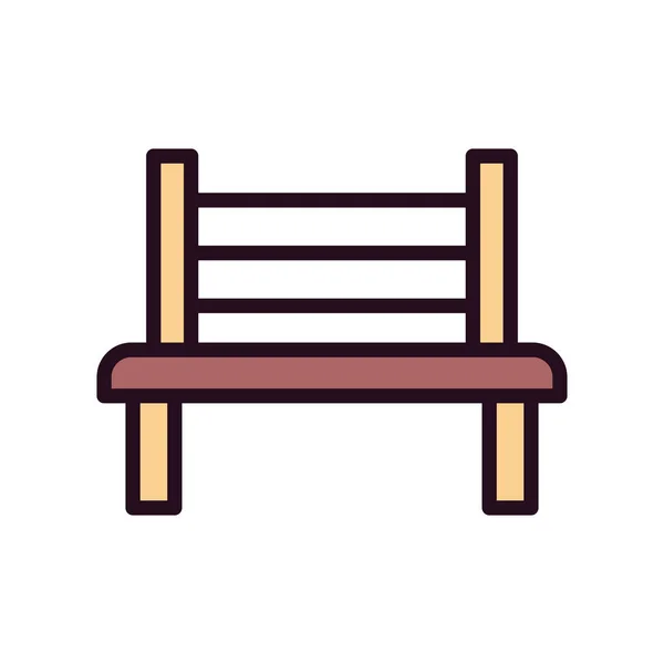 Bench Icon Vector Illustration — Stock Vector