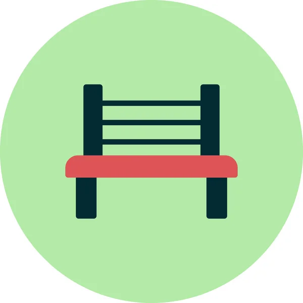 Bench Icon Vector Illustration — Stock Vector