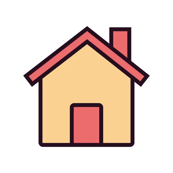 Illustration Vectorielle Bâtiment Maison Maison — Image vectorielle