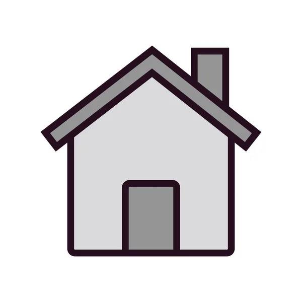 Vektor Illusztrációja Épület Otthon Ház — Stock Vector