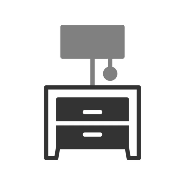 Night Stand Icon Vector Illustration — стоковый вектор