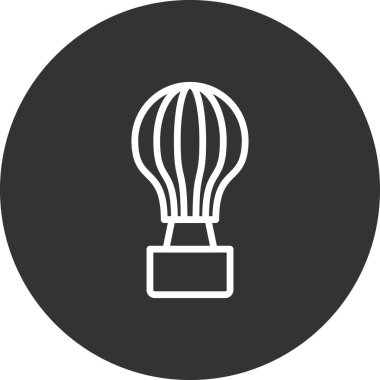 hava balonu simgesi, vektör illüstrasyonu 