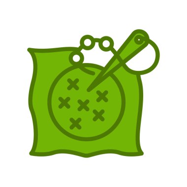 Needlework simgesinin vektör illüstrasyonu