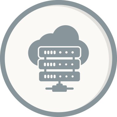 Bulut. Web simgesi basit tasarım