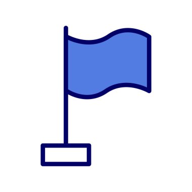 bayrak ikonu vektör illüstrasyonu