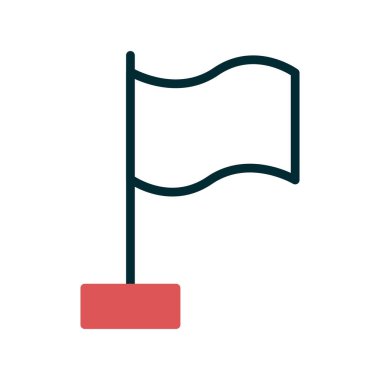 bayrak ikonu vektör illüstrasyonu