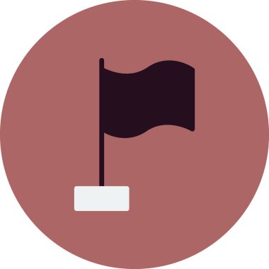 bayrak ikonu vektör illüstrasyonu 